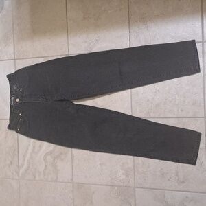 VERSACE Jeans Couture sz27 distressed charcoal boyfriend jeans, $550.00